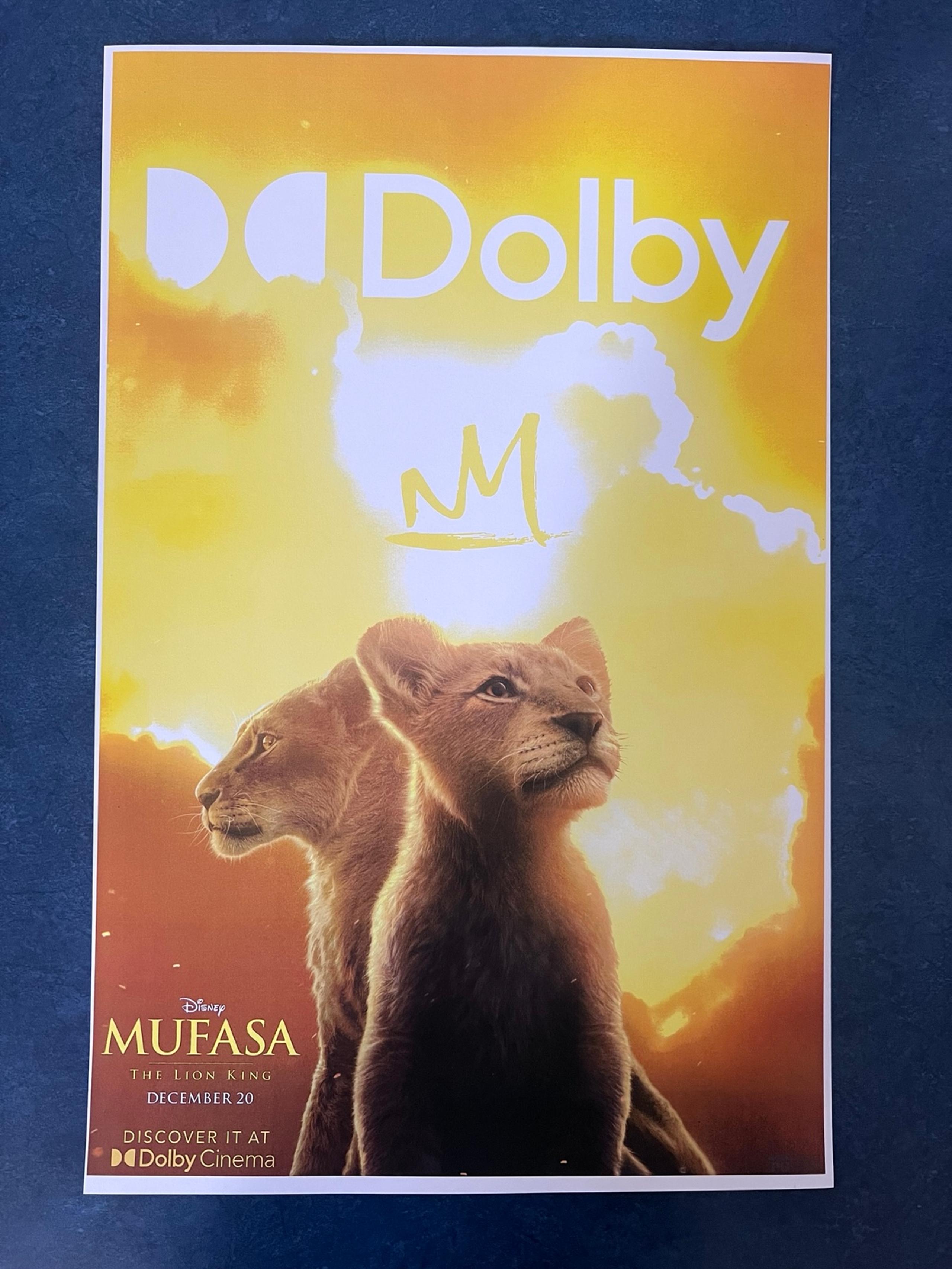 Mufasa Movie Poster.