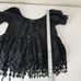 Antica Sartoria by Giacomo Cinque Womens Top One Size Black Crochet Coverup Boho