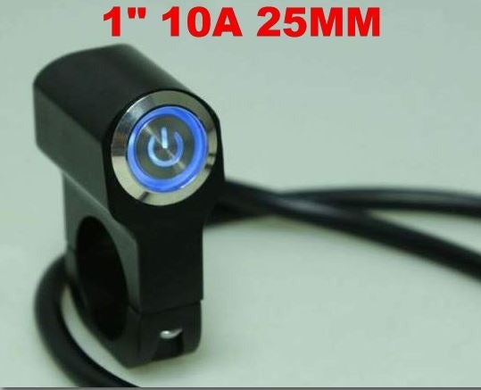 1 25MM 10A Handlebar Light Switch