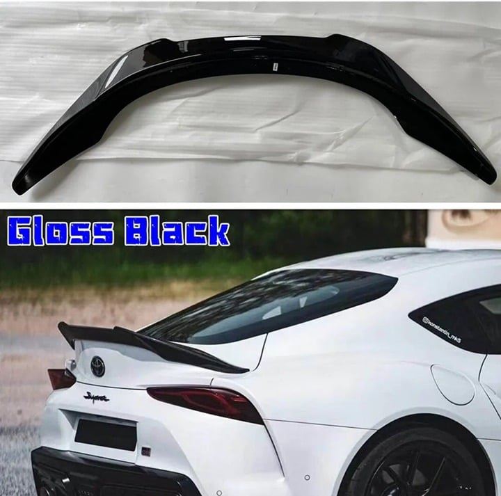 Fits For Toyota Supra A90 A91 2019-2023 Gloss Black Trunk Spoiler Wing V Style