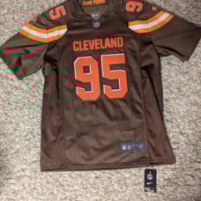 Cleveland Browns Myles Garrett jersey brown adult large