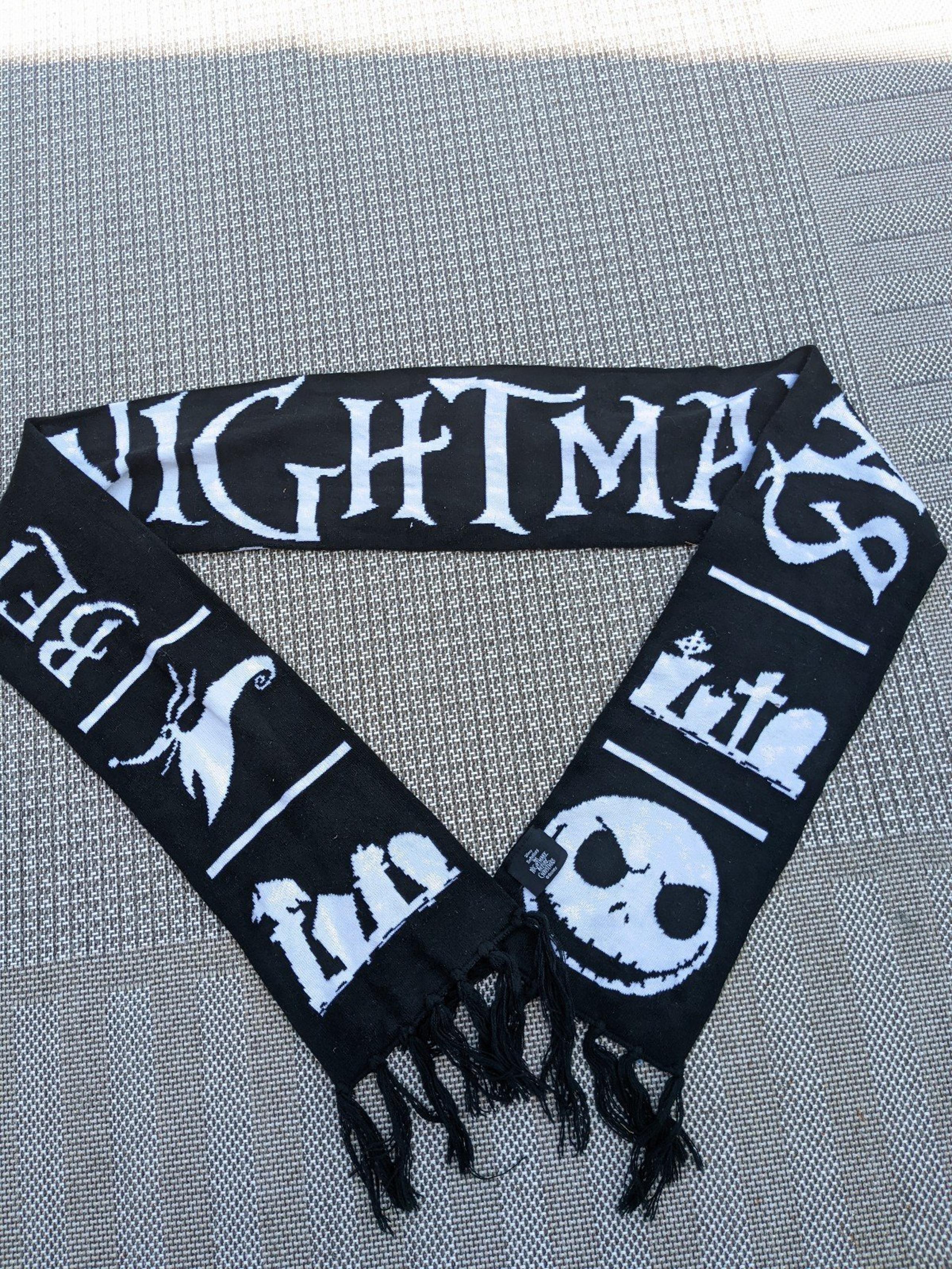 The Nightmare Before Christmas Scarf JACK SKELLINGTON Zero Graveyard Scene