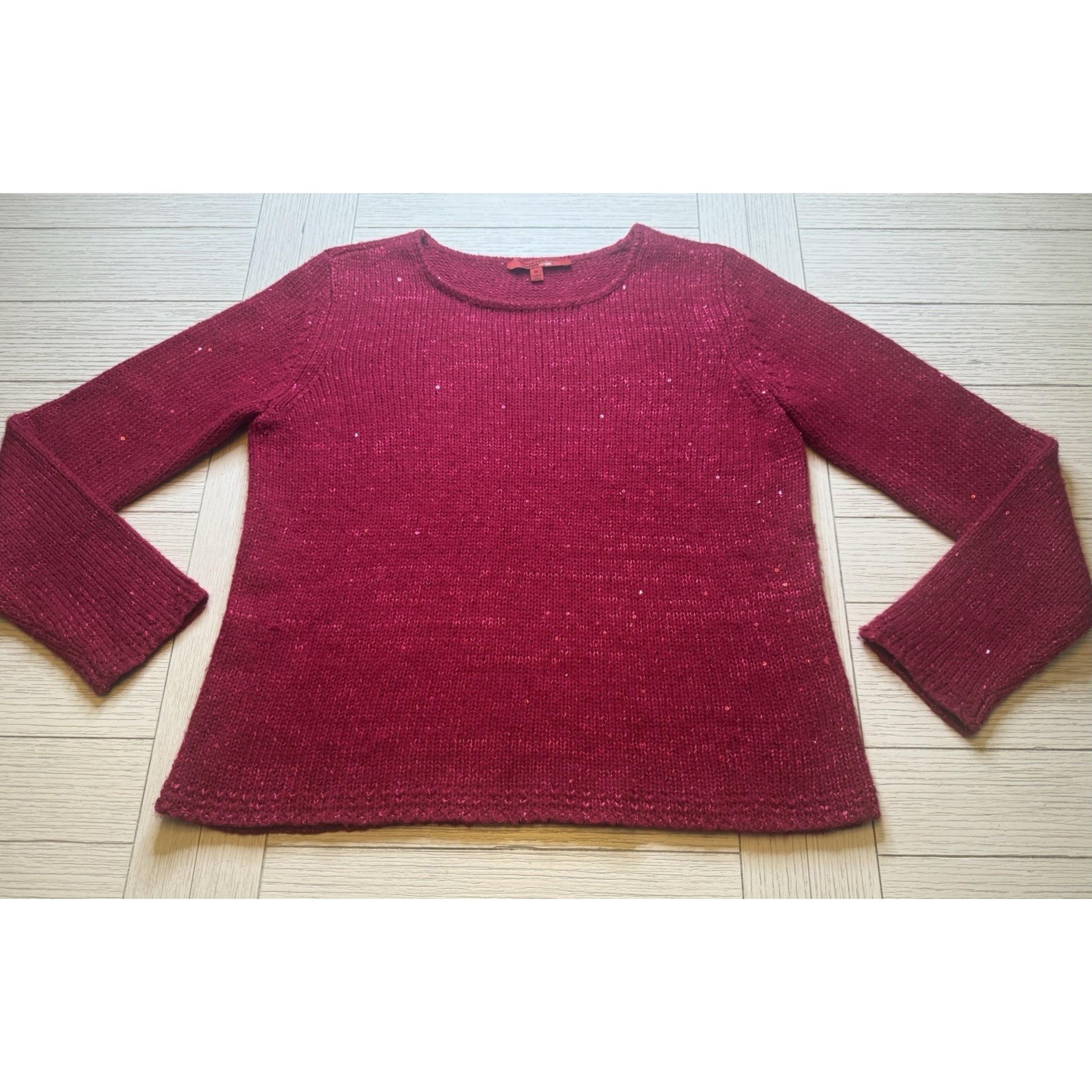 Narciso Rodríguez Sequin Berry Knit Crew Neck LongSleeve Sweater. Acrylic Poly M