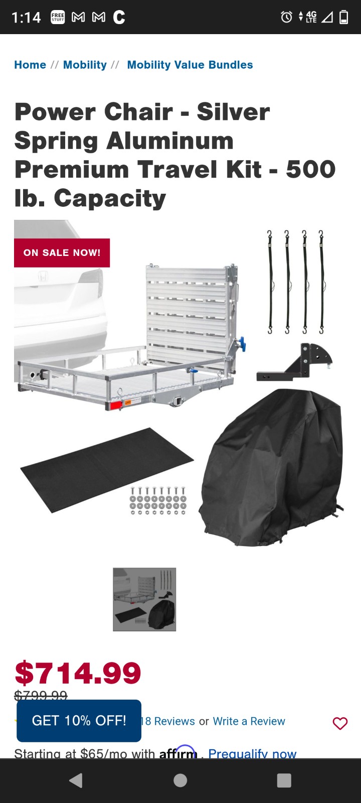 Silver Spring Power Chair Hauler & Ramps.