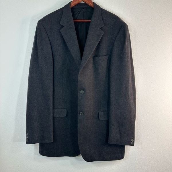 Pronto-Uomo Mens 100% Cashmere Blazer Sport Coat 44XL Old Money Business Career