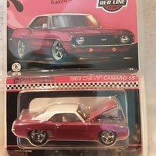 HOT WHEELS COLLECTORS RLC PINK EDITION 1969 CHEVY CAMARO SS Opening Hood