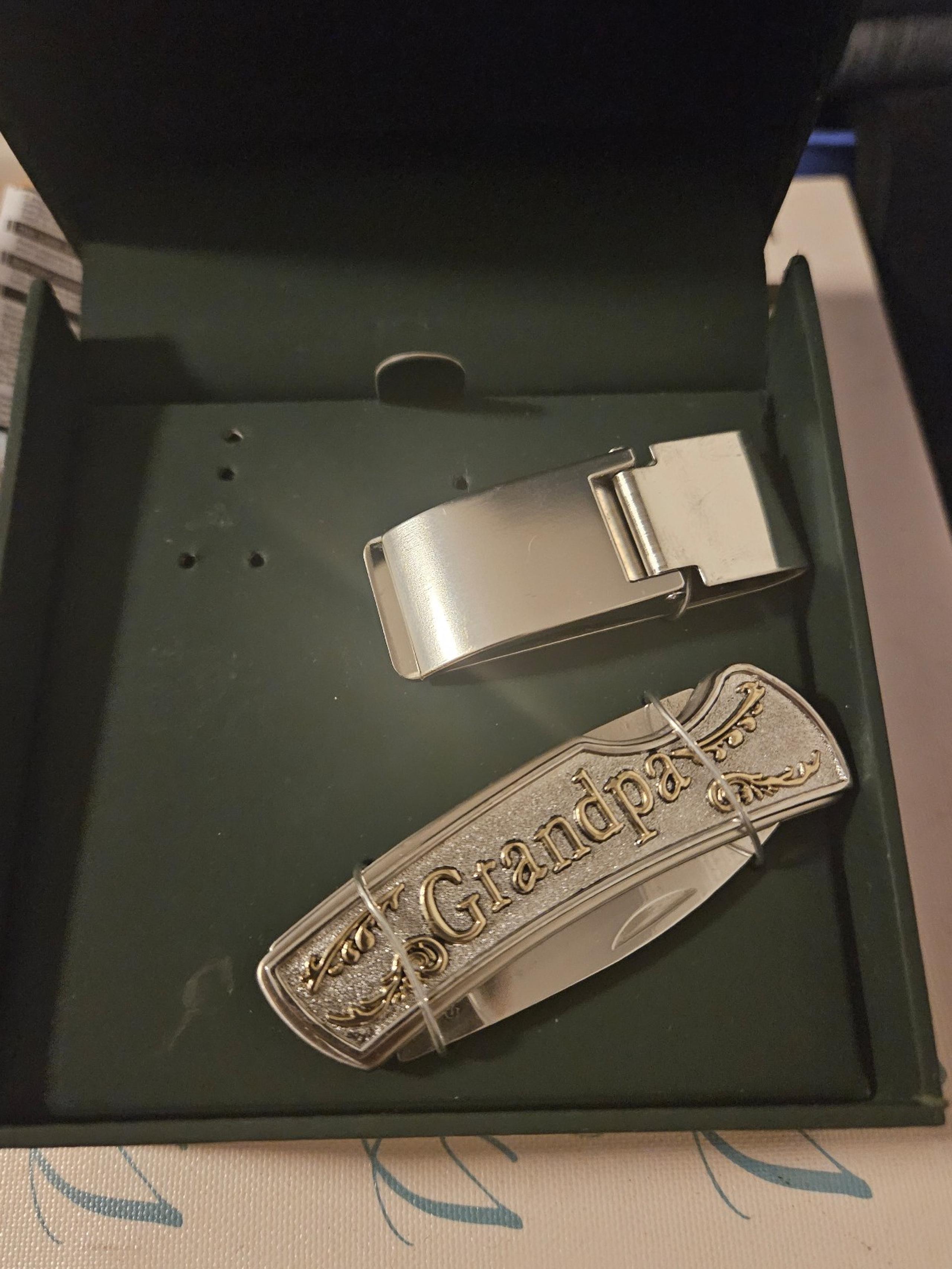 Grandpa money clip set
