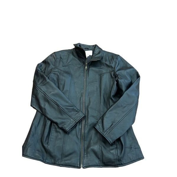 Womens Coldwater Creek Leather Jacket