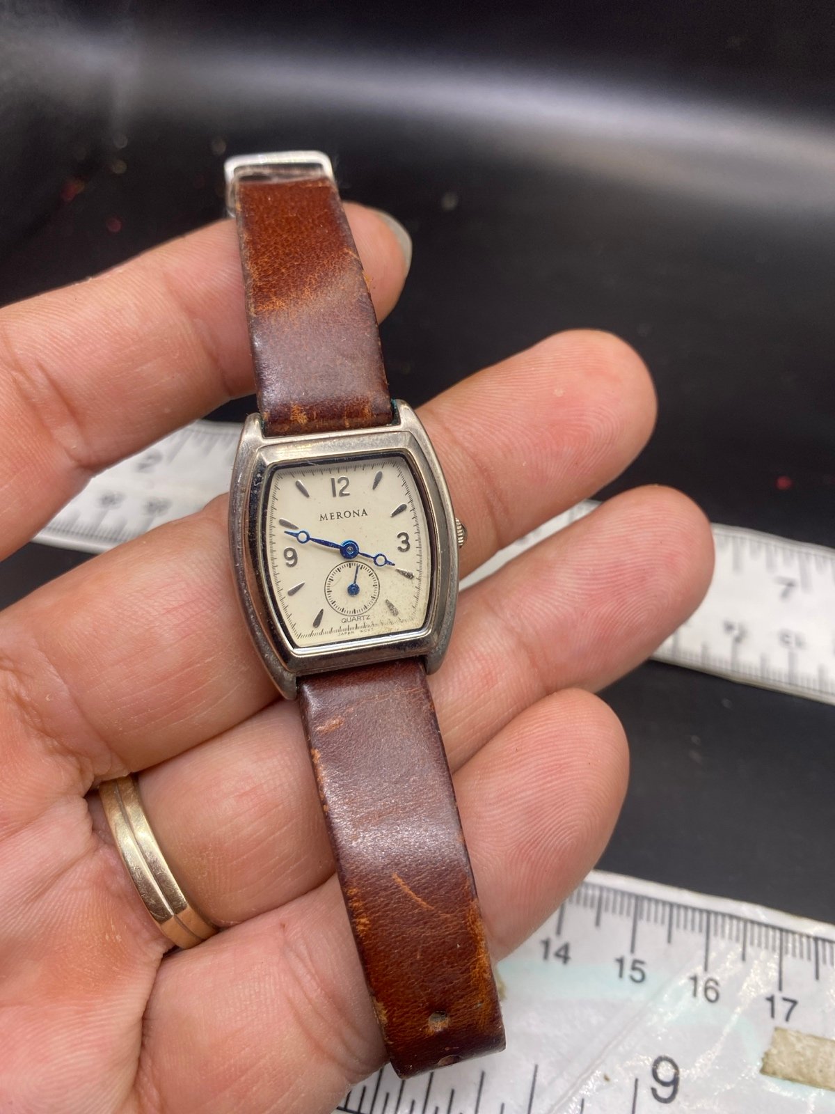 Vintage Merona leather strap Watch for women