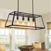 Rustic Black 4-Light Caged Pendant Light Chandelier Lighting
