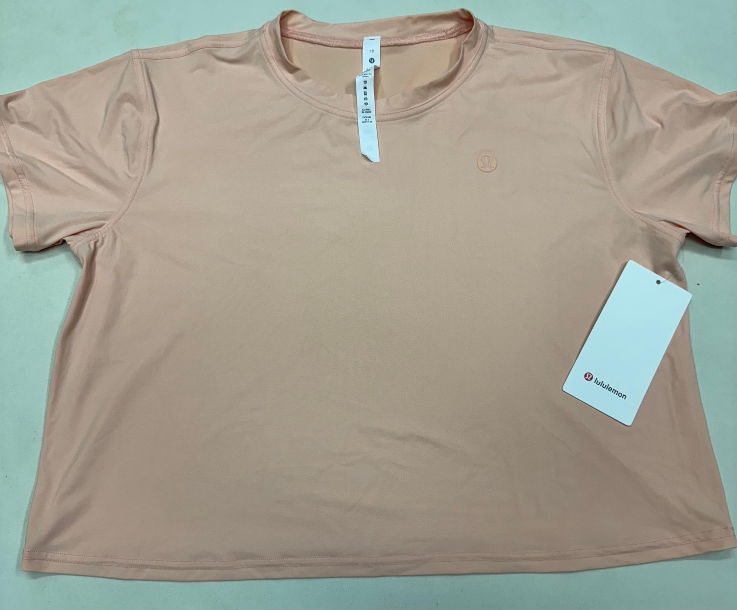 NWT Lululemon Womens Lightweight Tennis Crewneck T-shirt Hot heat Size 10