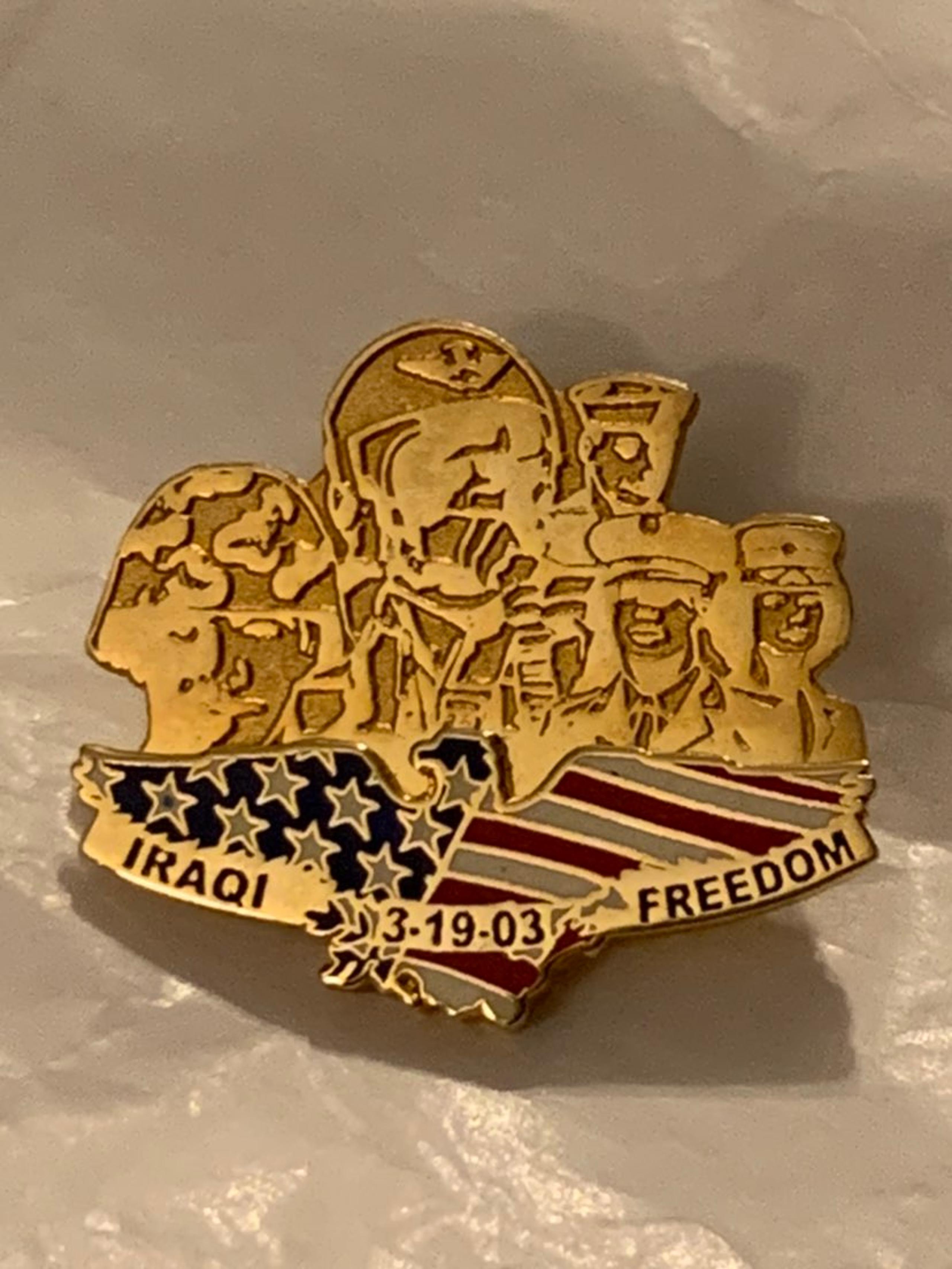 VINTAGE IRAQI FREEDOM LAPEL PIN