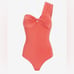 Body Contour Compression Silky One Shoulder Thong Bodysuit With Removable Cups
