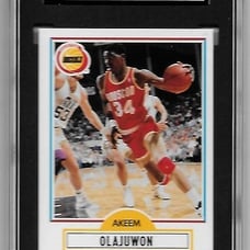 Akeem Olajuwon Card#73 Fleer 190-91 SGC VG+ 3.5 (RARE)