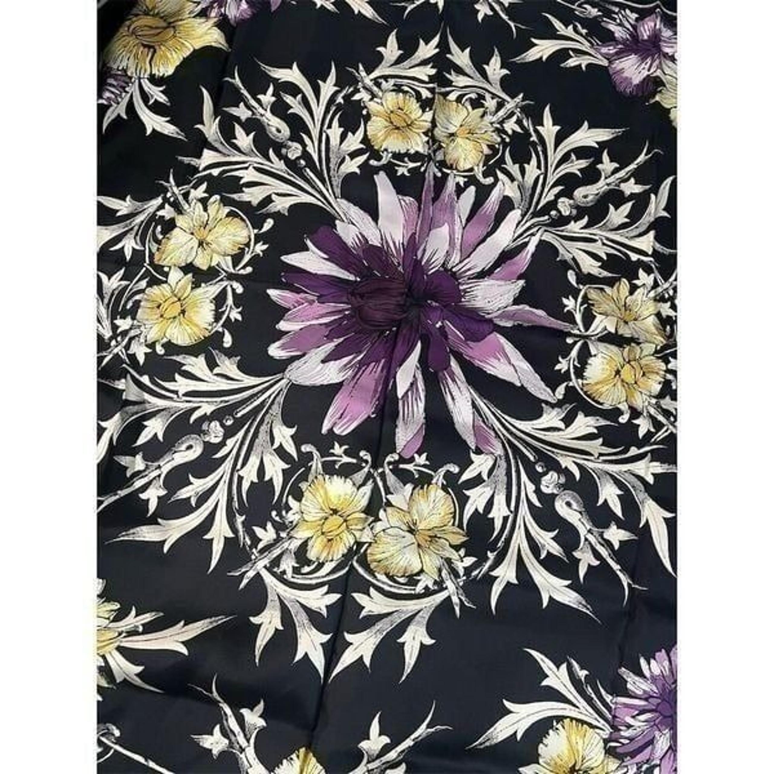 Givenchy Women's Silk Floral Square Scarf Multicolor 34.5” x 35”