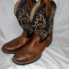 Ariat LEATHER Embroidered Western Heritage Cowboy Boots Men’s Size 12 EE