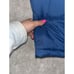 Beyond Yoga Women's Blue Puffer Vest Front Pockets Size Medium NWT