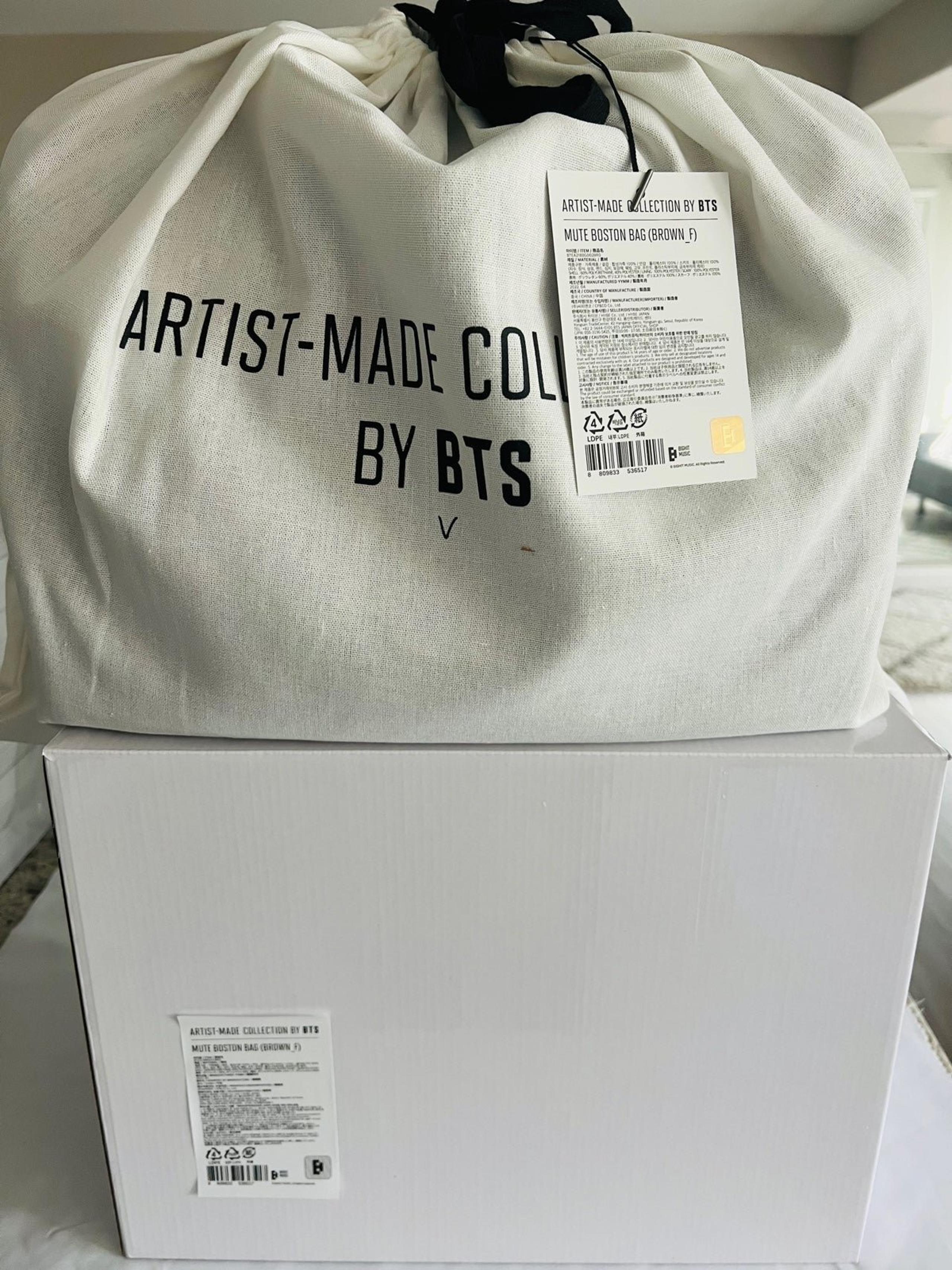 BTS artist made collection tae v Boston mute bag brand new