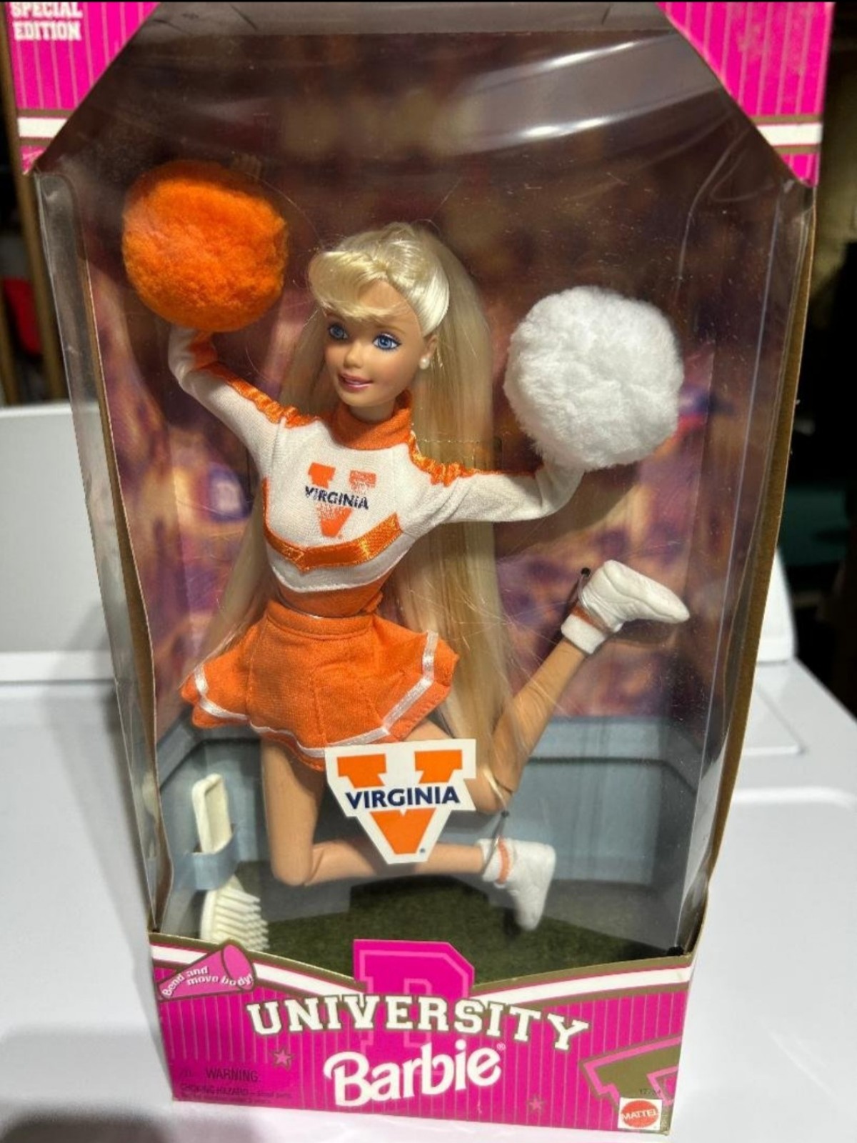 1997 Vintage Barbie University Virginia Cheerleader