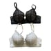Aerie Embroidered Lace Black / Tan Padded Adjustable Straps Bra Bubdle SZ 38B