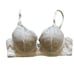 Aerie Embroidered Lace Black / Tan Padded Adjustable Straps Bra Bubdle SZ 38B