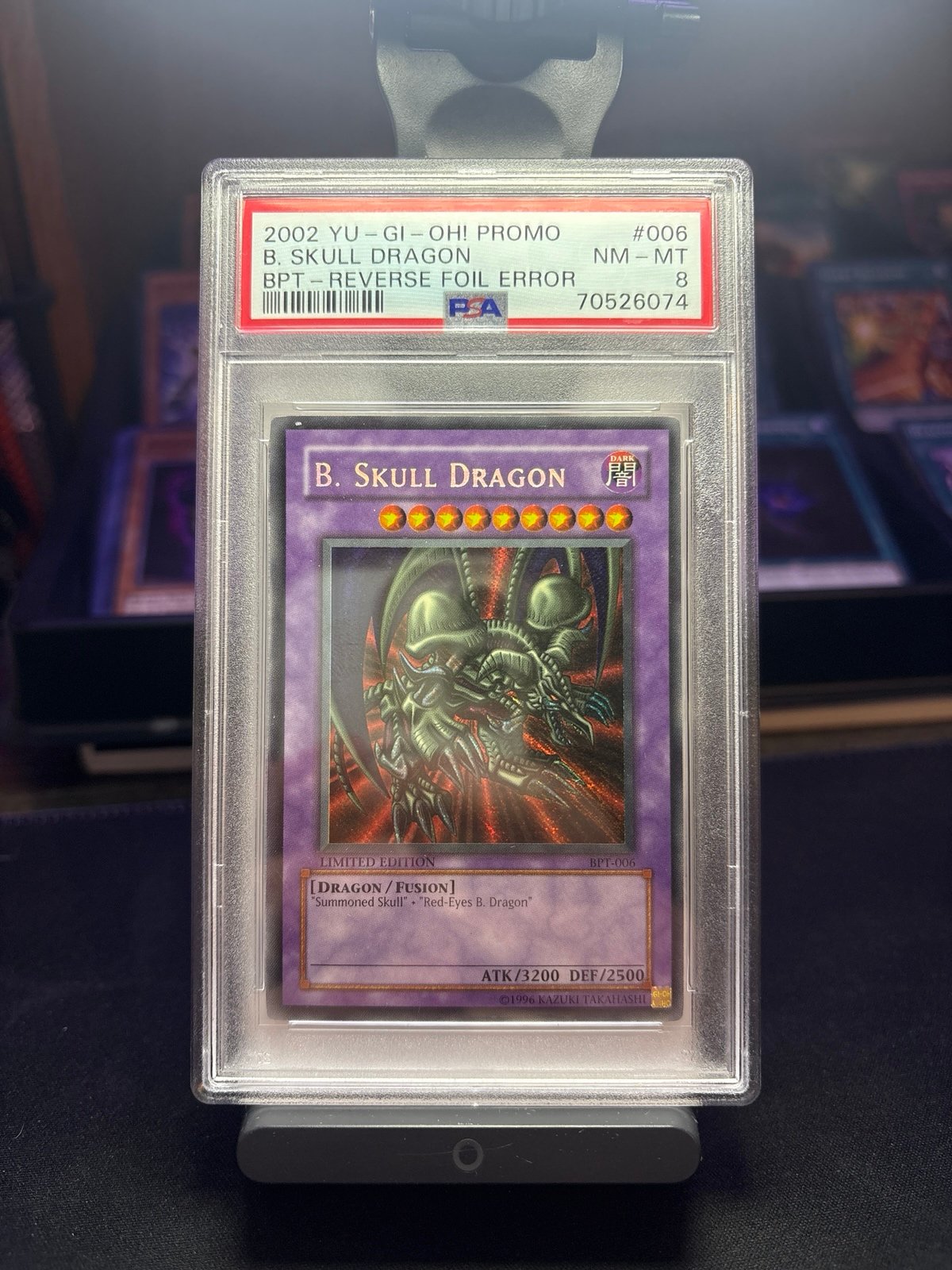 B. Skull Dragon (BPT-006) Reverse Foil Error (PSA8)
