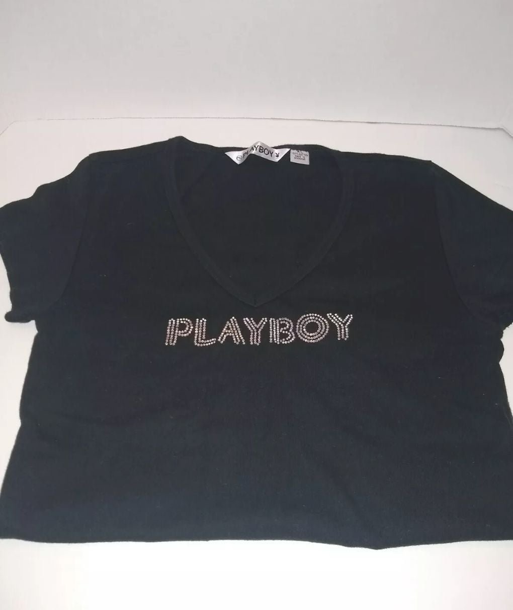 Vintage Authentic Playboy Juniors Medium Fitted T-shirt