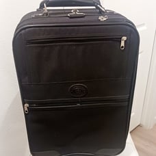 Lewis & Hyde Original Black Wheeled Garment Bag Rolling Travel Luggage 22x13