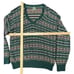 Vintage Jantzen Ski Lodge Wool Sweater V Neck Mens XL Xmas Snowflake Dad Grandpa