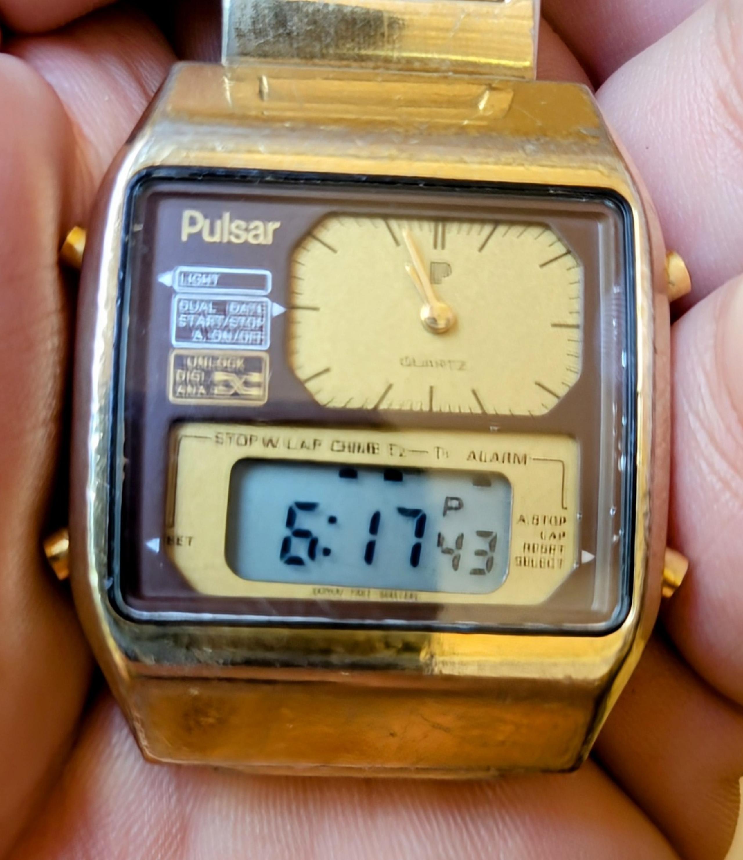 Pulsar Men's Y651-5000 Analog Digital LCD Chronograph Alarm Watch Wristwatch