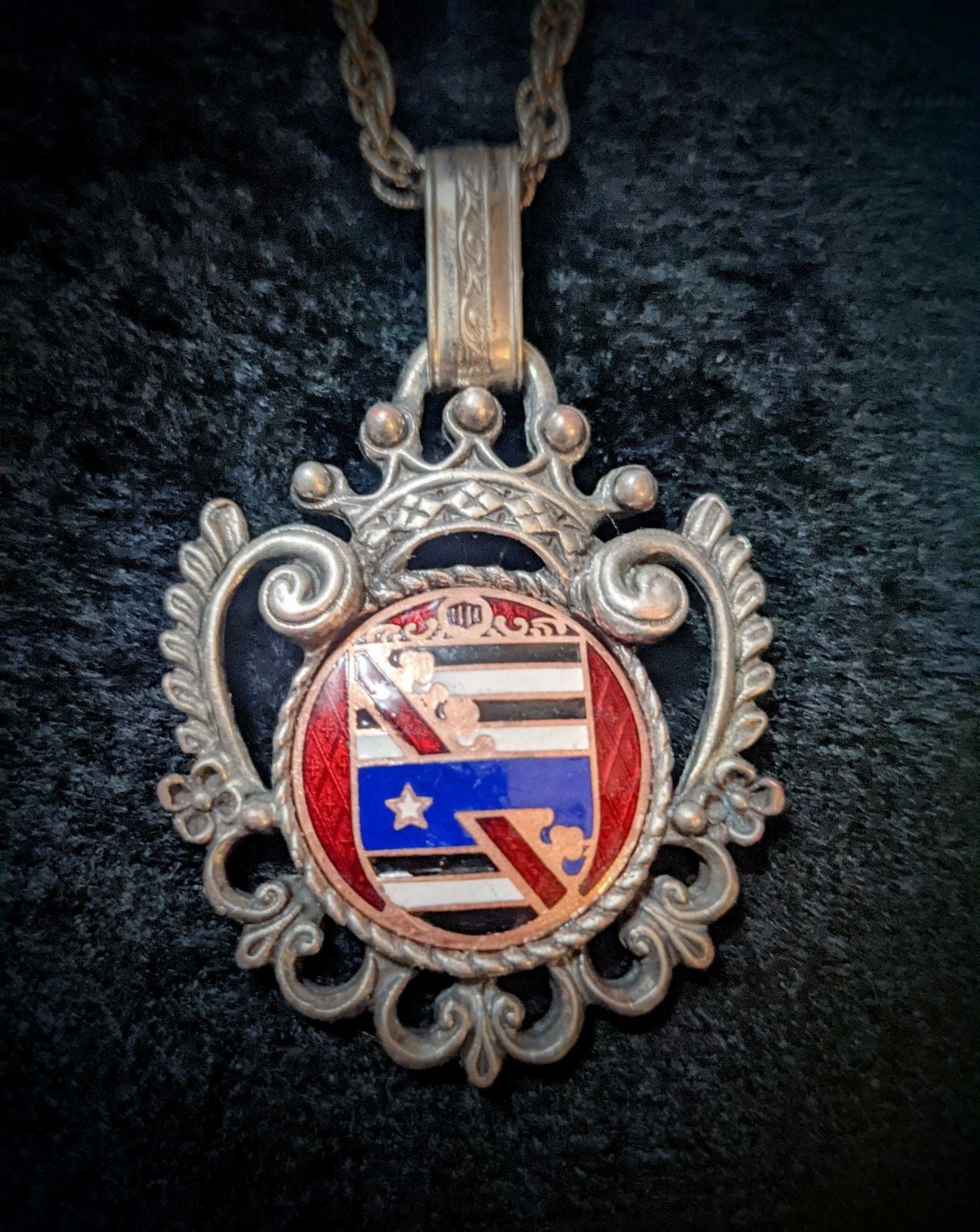 AuthEdwardianVTGMilitaryNecklace