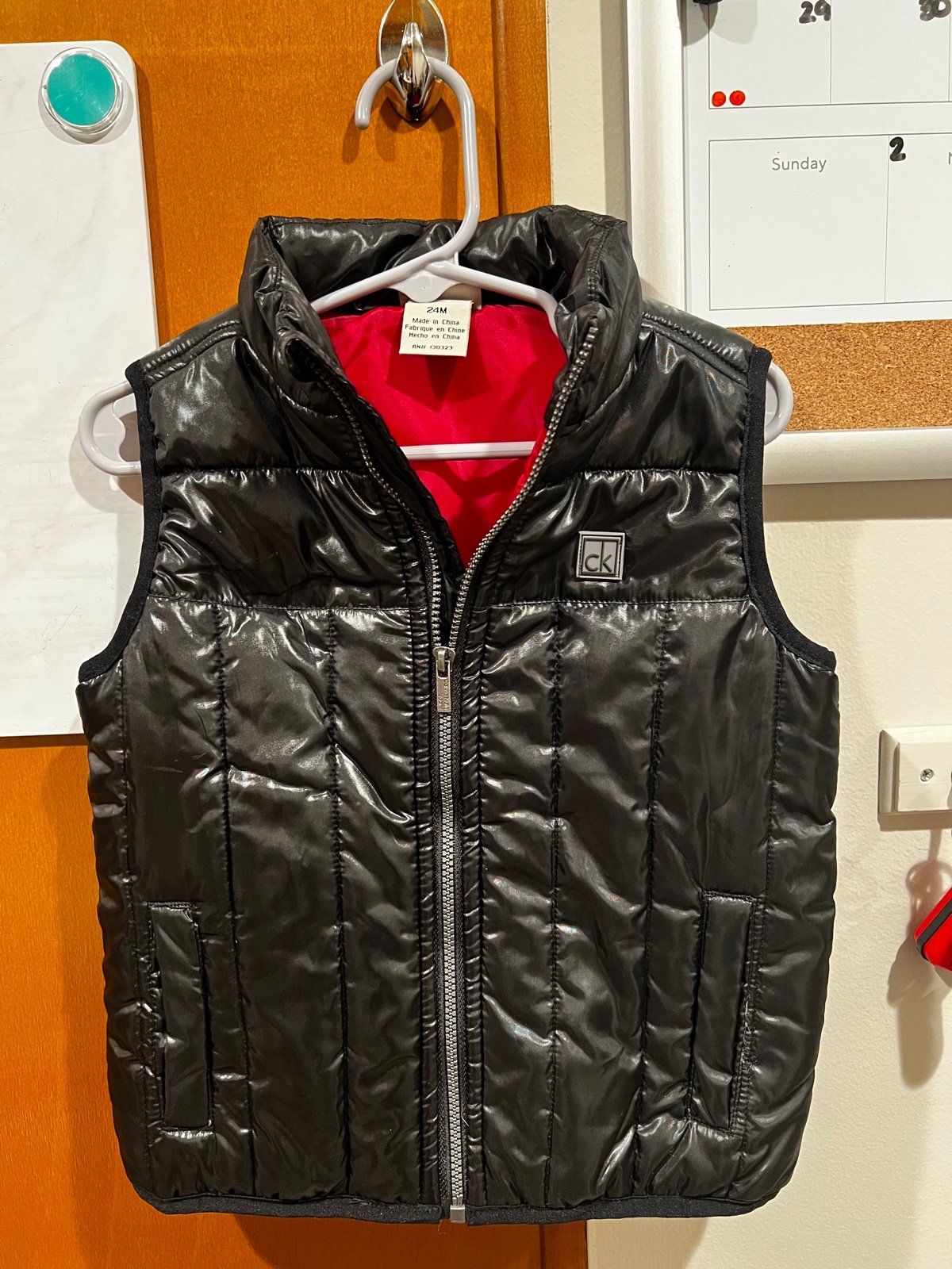 Boys 24 month Calvin Klein Puffer Vest NWOT