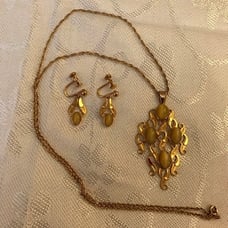 Necklace and earrings