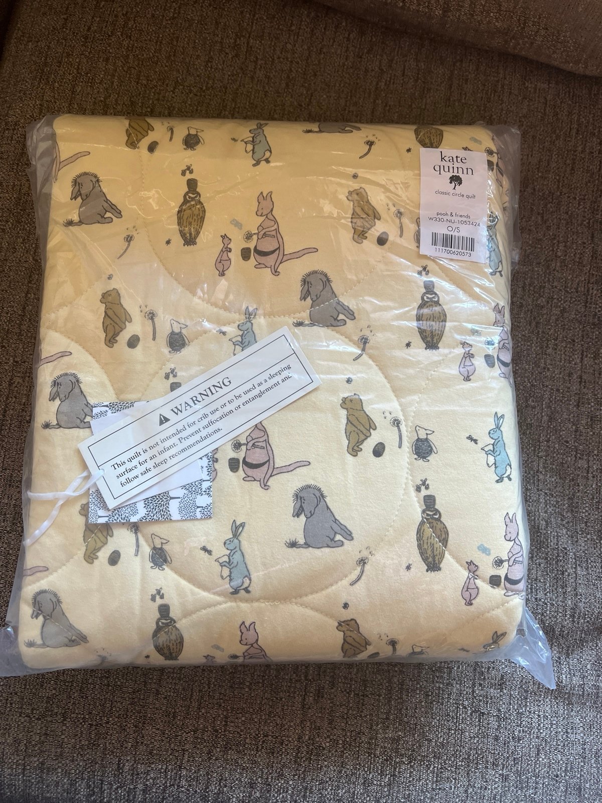 Kate Quinn Pooh & Friends blanket nwt