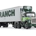Ford LT-9000 Day Cab with Vintage 40' Dry Goods Tandem-Axle Trailer Green