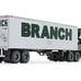 Ford LT-9000 Day Cab with Vintage 40' Dry Goods Tandem-Axle Trailer Green