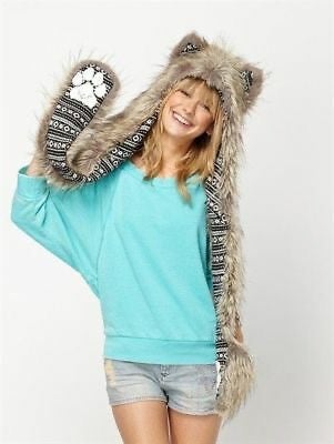 Silver Foxy Roxy SpiritHood Fairisle Sweater Lining