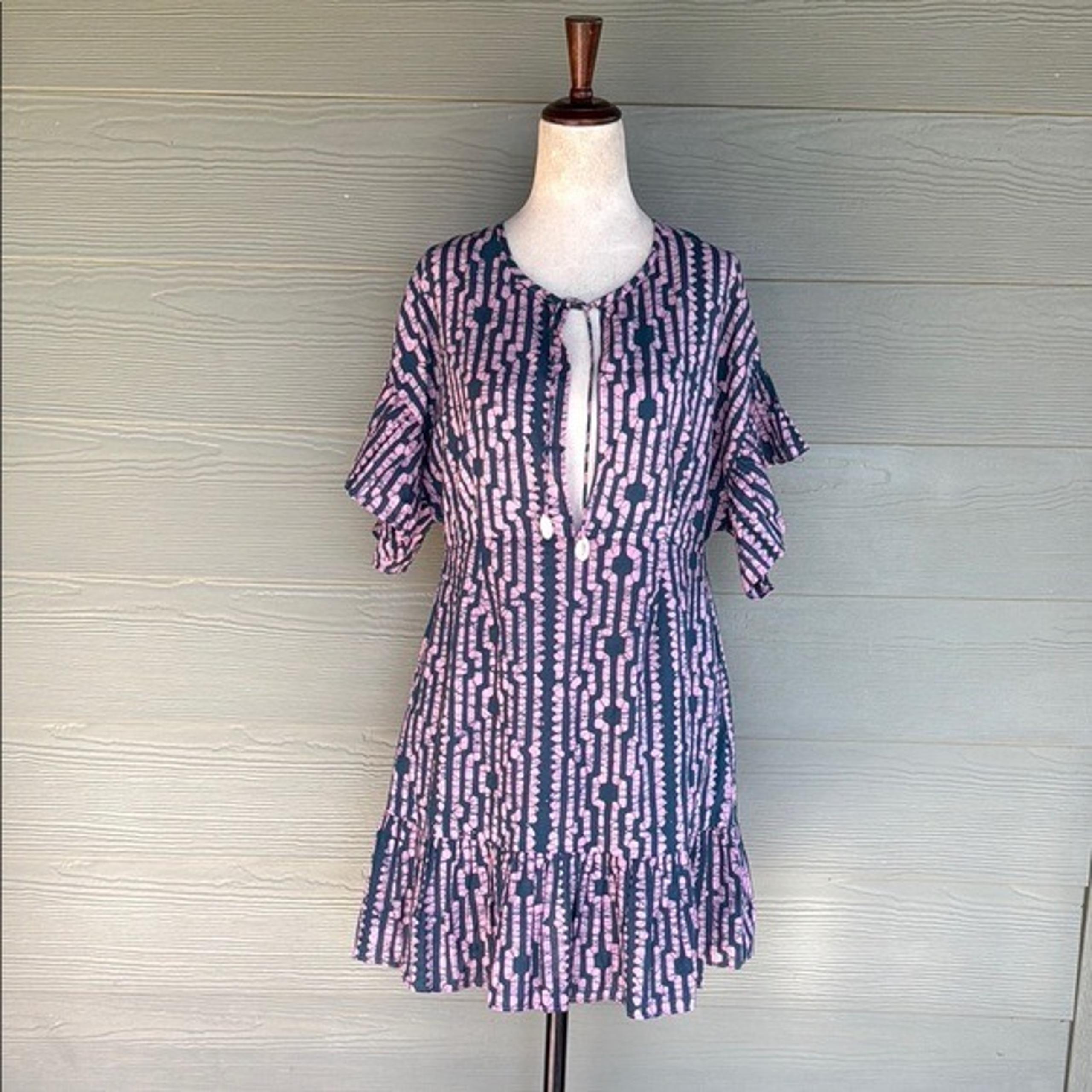 Saylor Short Sleeve Cotton Dress - Size 6