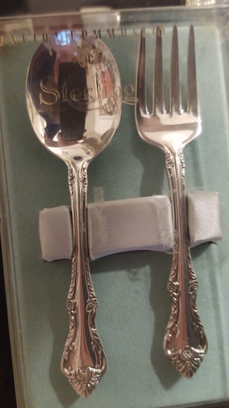 Oneida Community Fork and Spoon Pair New