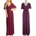 Show me Your Mumu Emily Chiffon A-Line Evening Gown Merlot Size XS