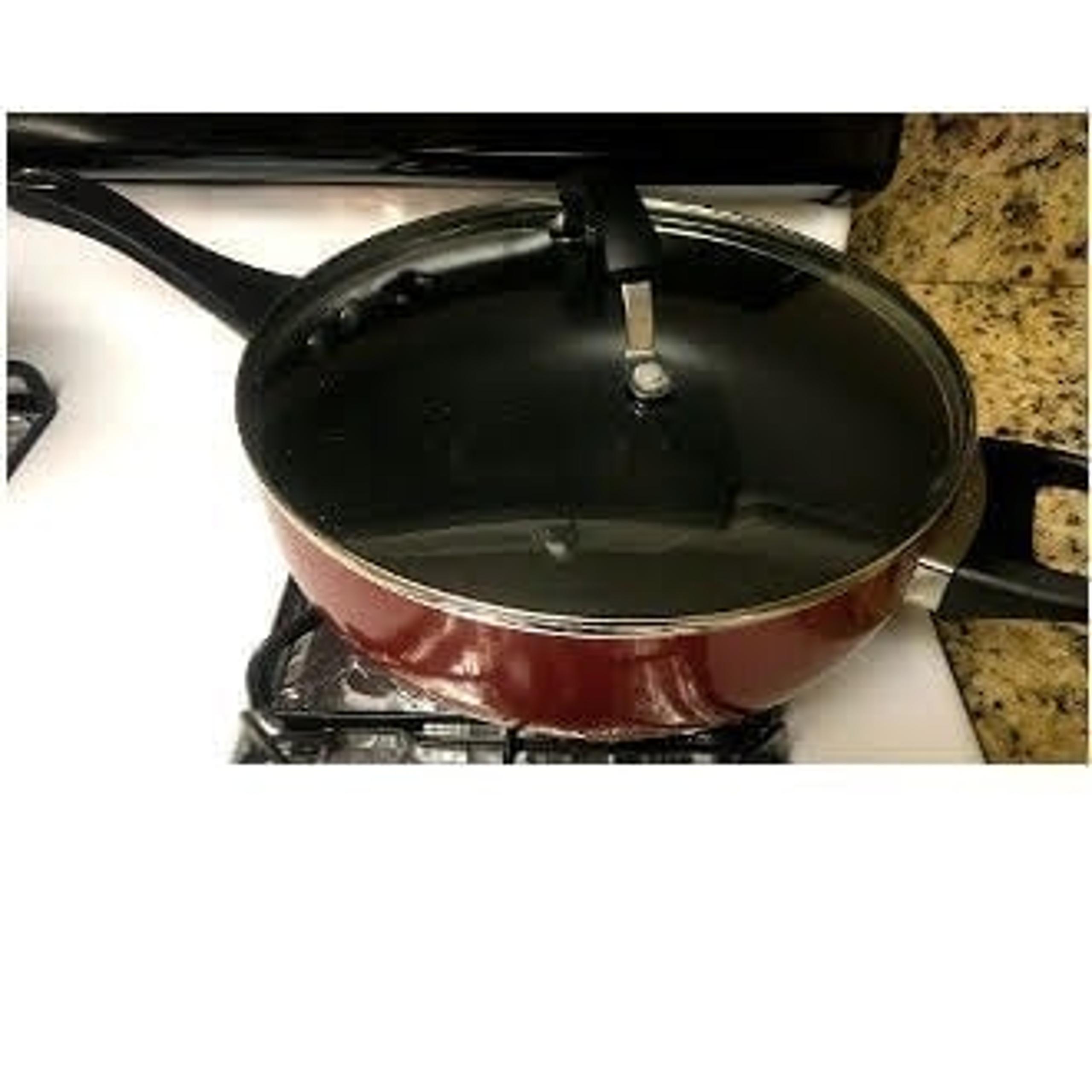 Farberware deep nonstick skillet with glass lid