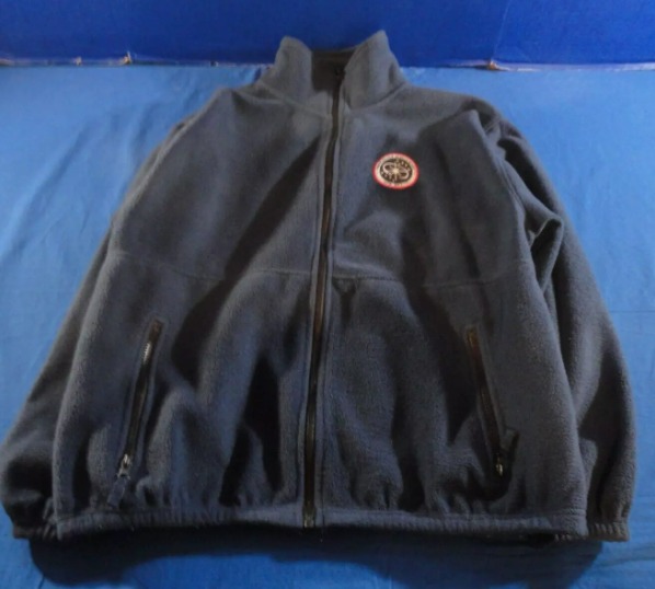 LARGE DISC WHITE SANDS MISSILE RANGE NEW MEXICO BLUE FLEECE UNIT JACKET RC 2370