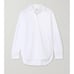 TOTEME high-low hem organic cotton shirt