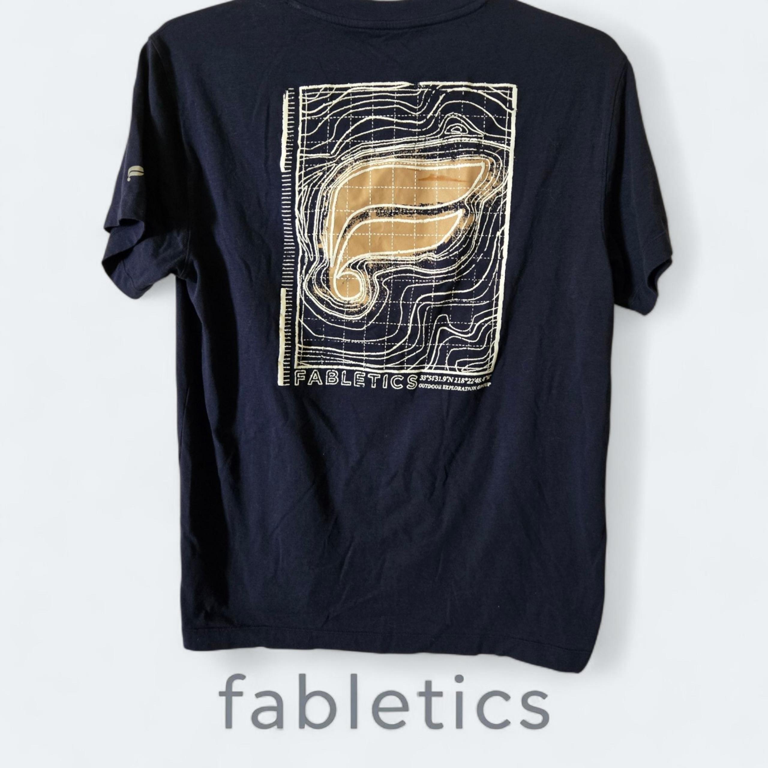 T-Shirt FABLETICS mens graphic t shirt cotton Size M