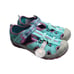 Merrell Kids Girl Hydro Sandal Leather Turquoise Purple Size 5M- UK 4 - EU 36