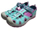 Merrell Kids Girl Hydro Sandal Leather Turquoise Purple Size 5M- UK 4 - EU 36