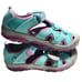 Merrell Kids Girl Hydro Sandal Leather Turquoise Purple Size 5M- UK 4 - EU 36