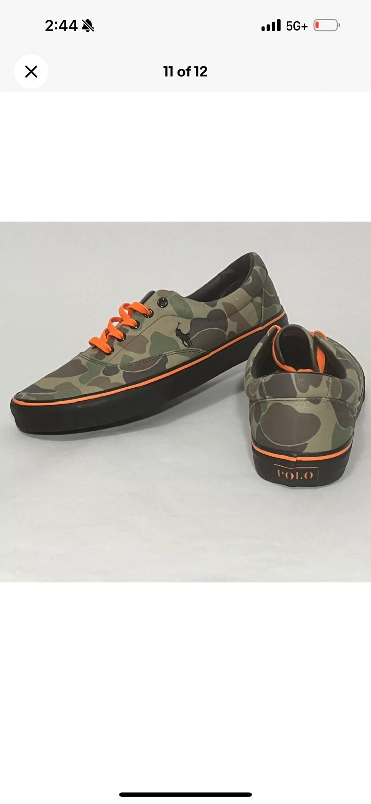 Polo Ralph Lauren Men’s Keaton Pony Casual Sneaker (Camouflage) Size 9.5 M