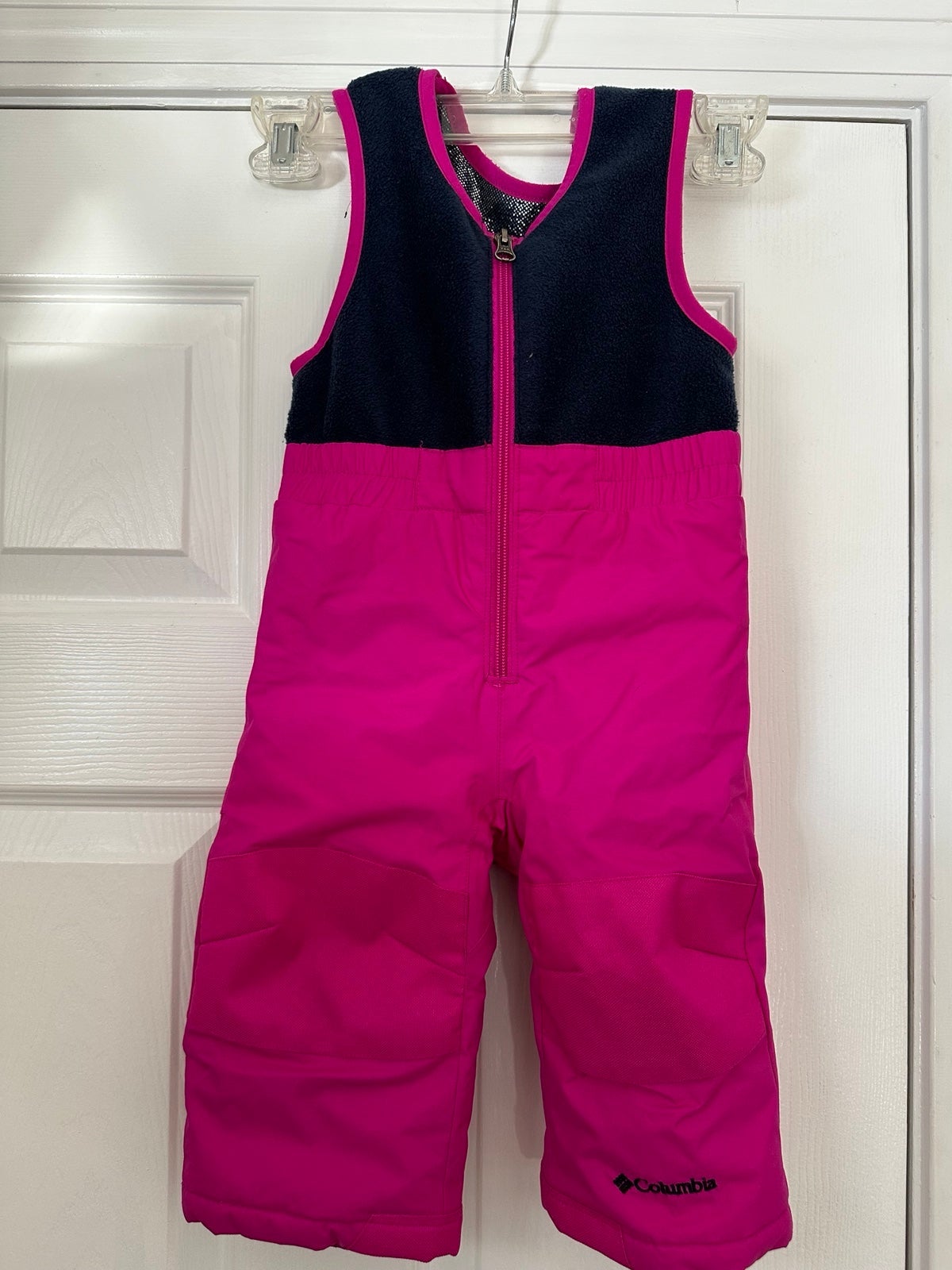 Columbia snow bib pant toddler pink blue