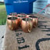8 Vintage ODI Hammered Copper And Brass Handle Mule Cup -Mug 4''